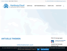 Tablet Screenshot of hamburg-cloud.de